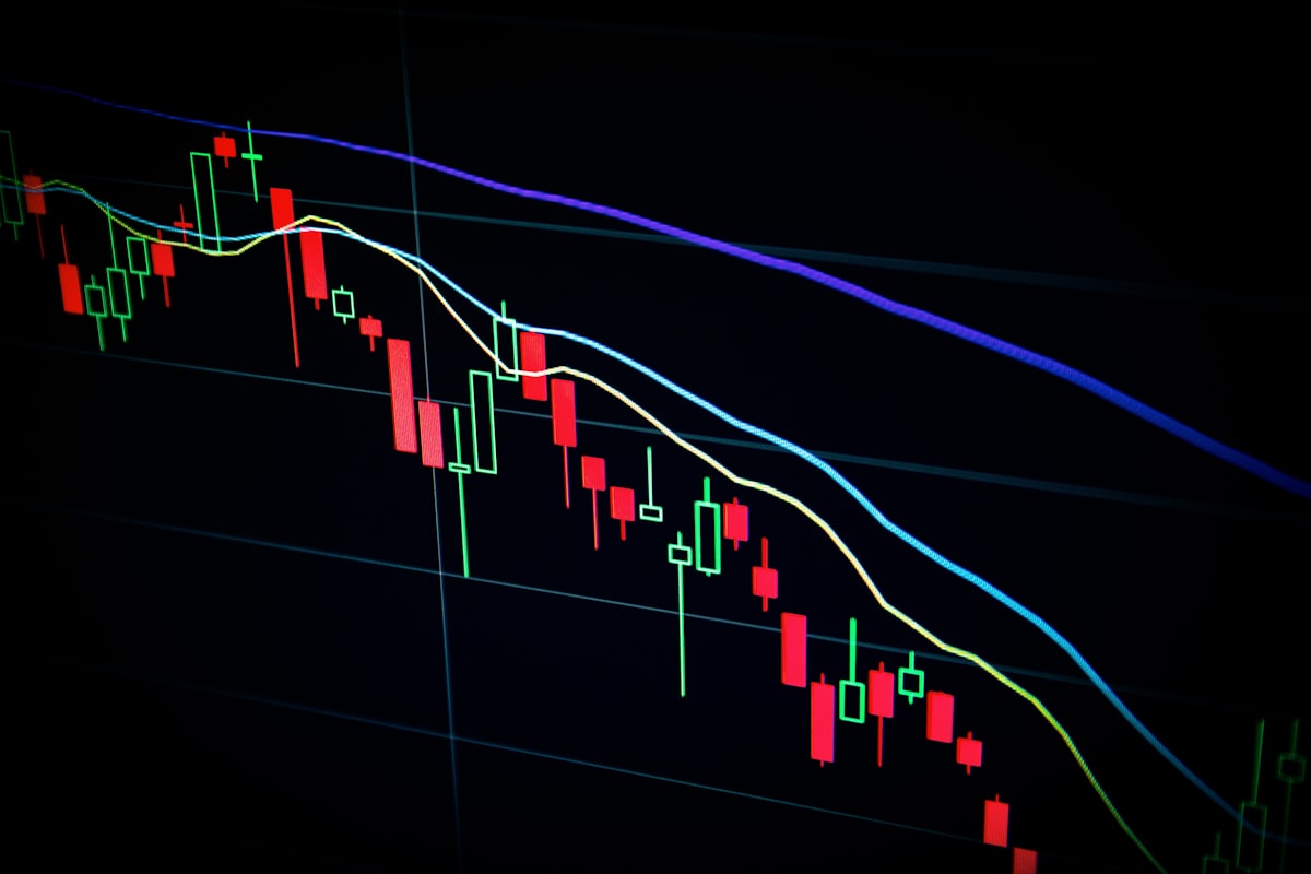 Bitcoin price chart showing market volatility and investor sentiment